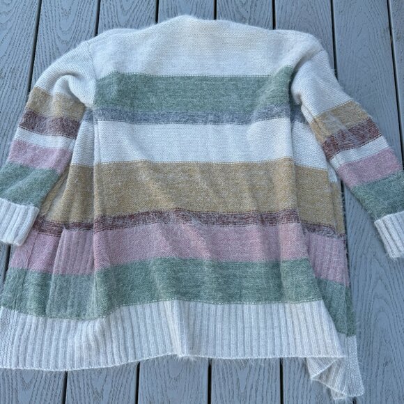 BeCool Women's Soft Fuzzy Open Cardigan Sweater Long Sleeve Pockets Sz M/L - Picture 5 of 7